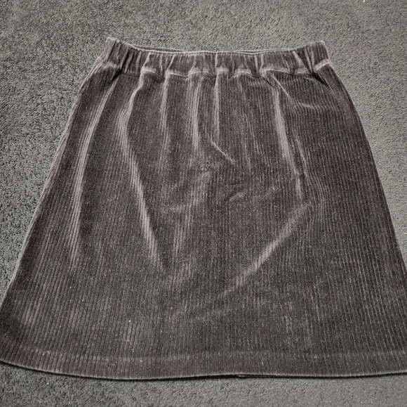 Wallflower Corduroy Mini Pull On Skirt Black Button Medium - Picture 5 of 5